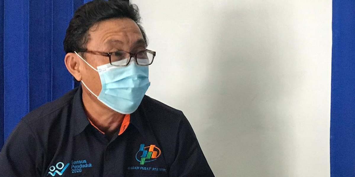 Kepala BPS Mimika, Trisno L Tamanampo. Foto: Anti Patabang/Papua60detik